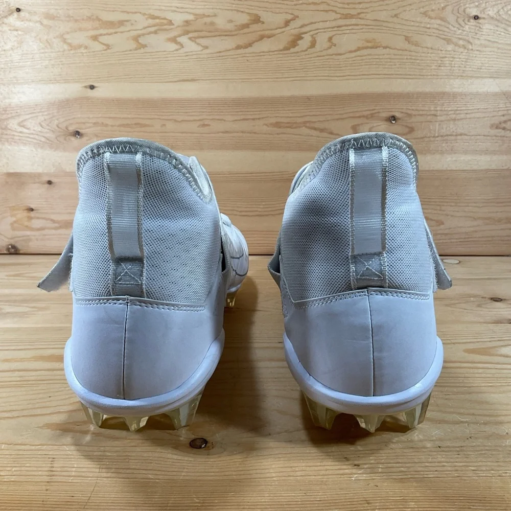 Nike Alpha Menace Pro 2 Mid Football Cleats Men’s 15 White Chrome AQ3209-109